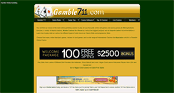 Desktop Screenshot of gamble711.com