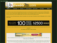 Tablet Screenshot of gamble711.com